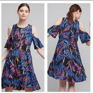 Maeve Elia Cold Shoulder Dress Size 6 Flor…